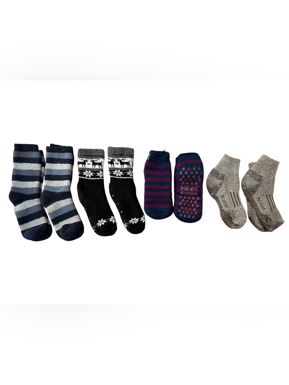 Assorted Women’s Warm Winter Socks - Navy, Black, Brown,